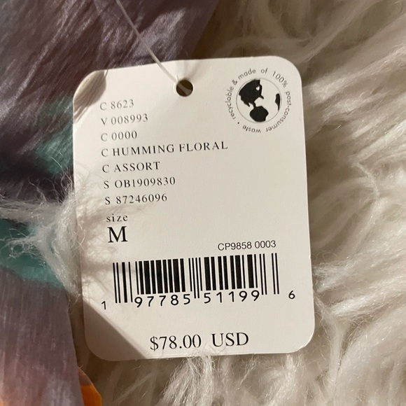 Free People FP Movement NWT Women’s Colorburst Hiking Short, Humming Floral. M - Picture 13 of 13